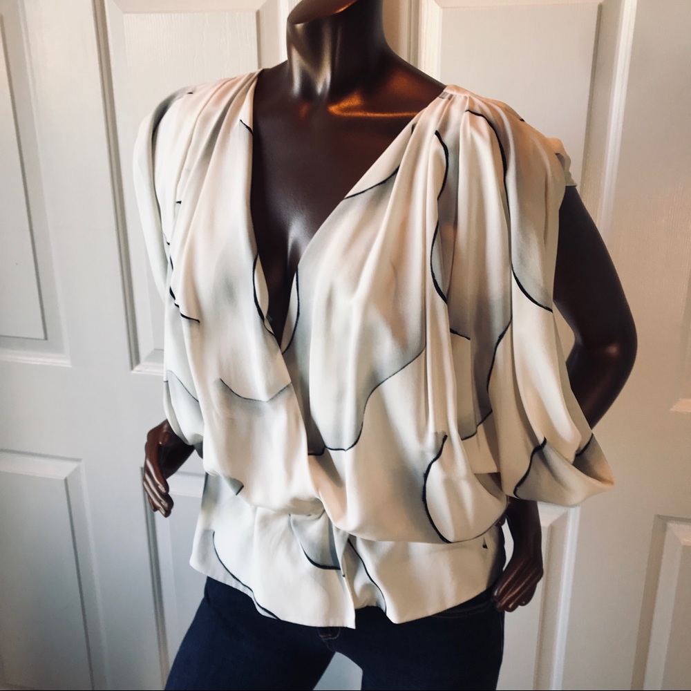 Diane Von Furstenberg DVF Juliette Silk Blouse - Picture 2 of 13